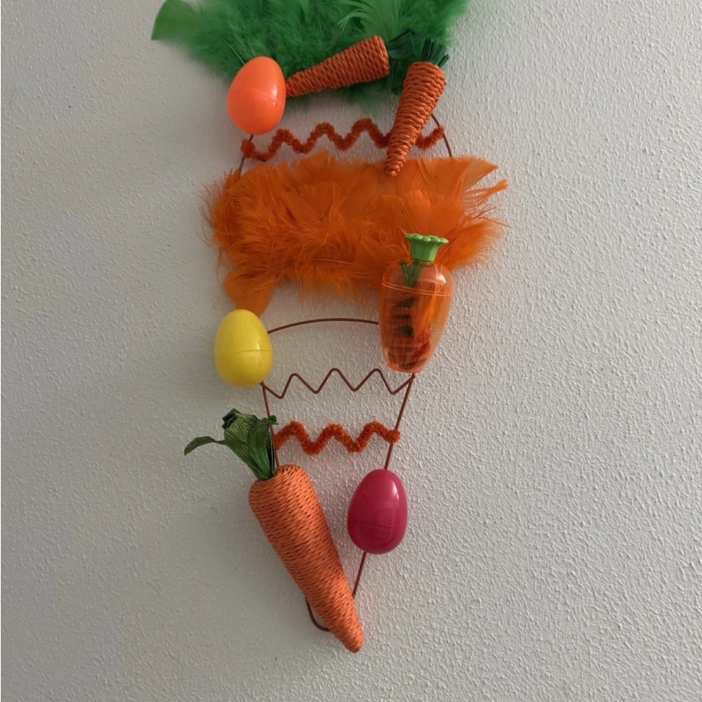 Colorful Easter Carrot Wall Hanging